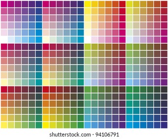 Vector color palette