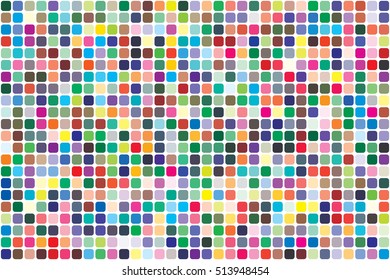 Vector color palette. 726 different colors. Pattern size 231 x 154 mm. Seamless