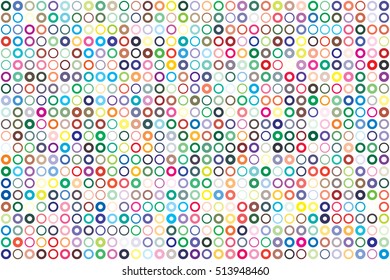Vector color palette. 726 different colors. Pattern size 231 x 154 mm. Seamless