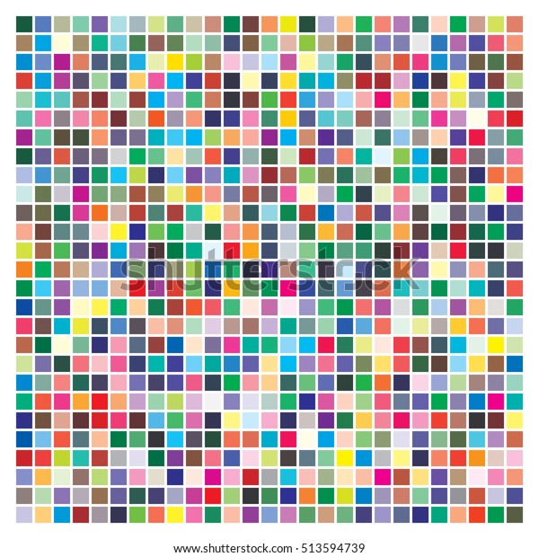 Vector Color Palette 729 Different Colors Stock Vector (Royalty Free ...
