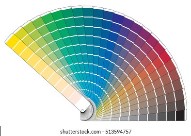 Vector color palette book