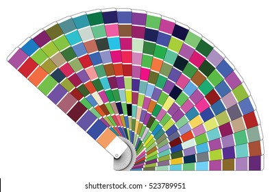 Vector color palette book