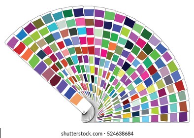 Vector color palette book