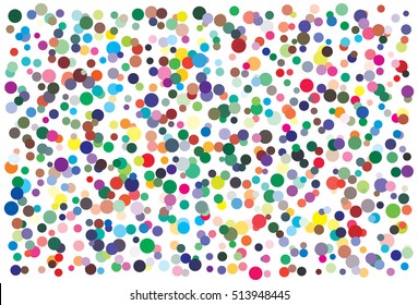Vector color palette Details chaotically scattered. Seamless