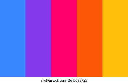 Vector color palette of different colors
