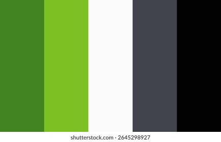 Vector color palette of different colors