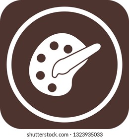 Vector Color palette Icon
