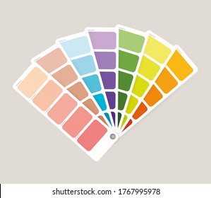 Vector color palette. Illustration for print design. Icon set.