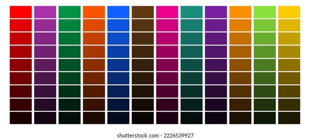 Vector Color Palette Set Design Template Multi color