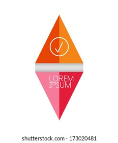 Vector color paper arrow design template for business background | numbered banners | business lines | graphic website layout vector