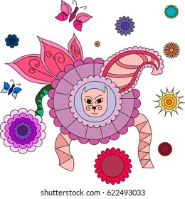 Vector color pattern. ?oloring.