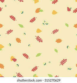 vector color pattern with autumn for design