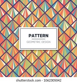 Vector color pattern. Geometric background