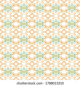 Vector color pattern. Geometric background design for the fabric.