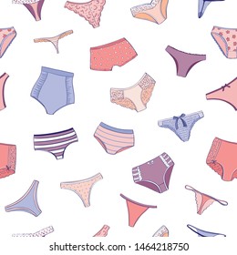 Vector Color Pattern Women Panties