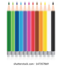 vector color pencil