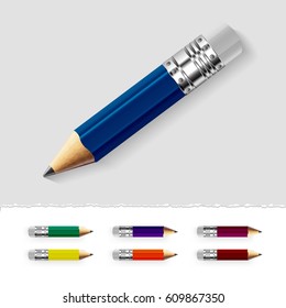 Vector color pencil