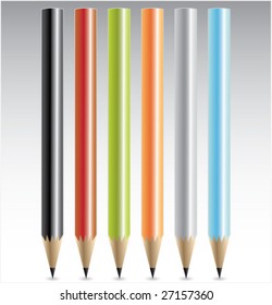 Vector color pencils