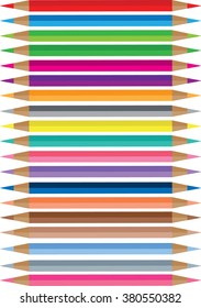 vector color pencils