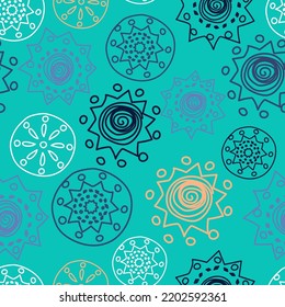 Vector Color. Perforated patterns Papel Picado pattern, hand-drawn solid laces. Hispanic Heritage Month. Polygonal seamless pattern for web banner, poster, cover, splash, social network.