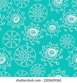 Vector Color. Perforated patterns Papel Picado pattern, hand-drawn solid laces. Hispanic Heritage Month. Polygonal seamless pattern for web banner, poster, cover, splash, social network.