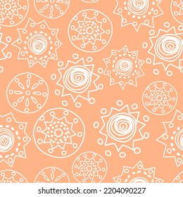 Vector Color. Perforated patterns Papel Picado pattern, hand-drawn solid laces. Hispanic Heritage Month. Polygonal seamless pattern for web banner, poster, cover, splash, social network.