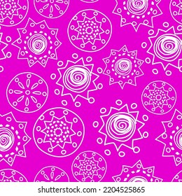 Vector Color. Perforated patterns Papel Picado pattern, hand-drawn solid laces. Hispanic Heritage Month. Polygonal seamless pattern for web banner, poster, cover, splash, social network.