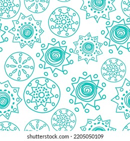 Vector Color. Perforated patterns Papel Picado pattern, hand-drawn solid laces. Hispanic Heritage Month. Polygonal seamless pattern for web banner, poster, cover, splash, social network.