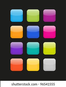 Vector color phone style icons