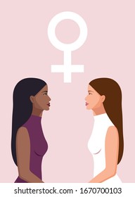 Vector color pop art style illustration of a girl talking. Friendly conversation between two women. Girlfriends tell secrets to each other. Two beautiful ladies are talking.