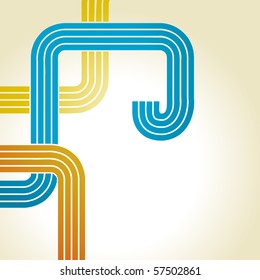 fondo de diseño de estilo retro de color vectorial