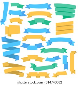 Vector color Ribbons Set