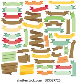Vector color Ribbons Set