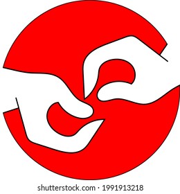 VECTOR COLOR ROUND LOGO DESIGN.