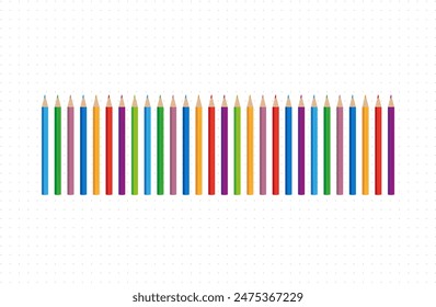 Vector color school crayons for kids