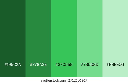 Vector de paleta de colores de varios colores