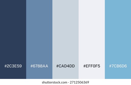 Vector de paleta de colores de varios colores