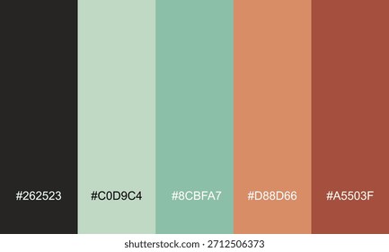 Vector color set palette of various colors. For abstract design, posters, wallpapers, and modern creative projects