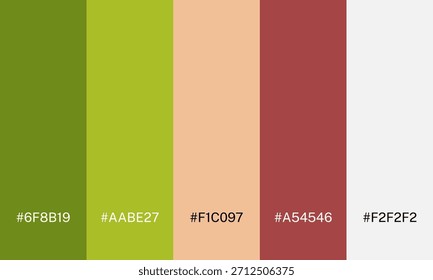 Vector de paleta de colores de varios colores