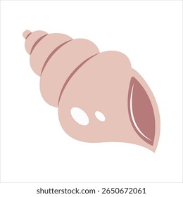 Ícone de sombra de cor de vetor para conch