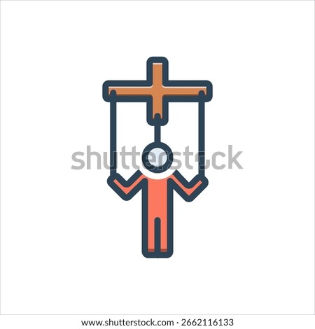 Vector color shadow icon for manipulative