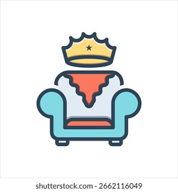 Vector color shadow icon for premiere