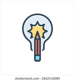 Vector color shadow icon for solution