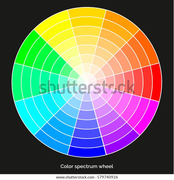 Vector Color Spectrum Itten 12color Wheel Stock Vector (Royalty Free ...