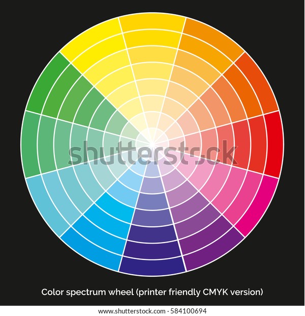 Vector Color Spectrum Itten 12color Wheel Stock Vector (royalty Free 