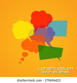 Vector Color Speech Bubble