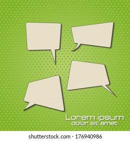Vector Color Speech Bubbles