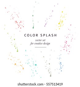 Vector color splashes