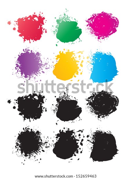 Vector Color Spots Stock Vector (Royalty Free) 152659463