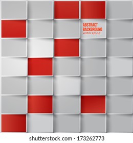 Vector color squares. Abstract background